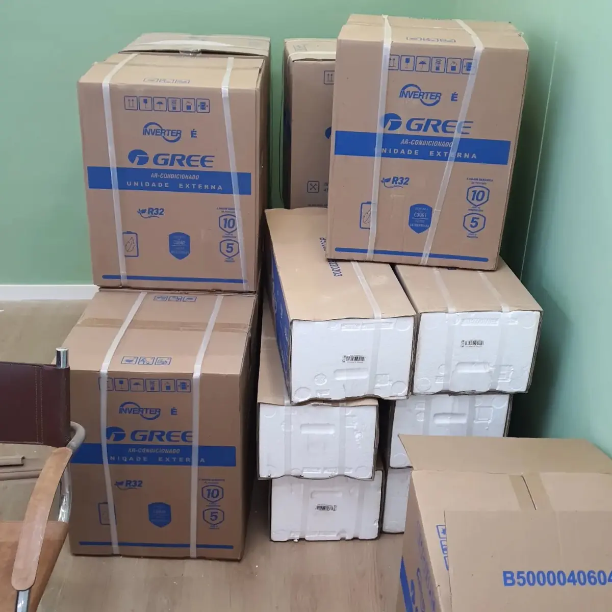 Aparelhos Gree recebidos para instalação